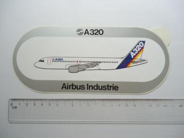 sticker oud Airbus Industrie A320 vliegtuig groot luchtvaart beschikbaar voor biedingen