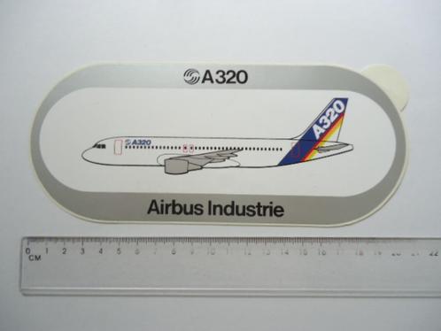 sticker oud Airbus Industrie A320 vliegtuig groot luchtvaart, Verzamelen, Stickers, Zo goed als nieuw, Bedrijf of Vereniging, Verzenden