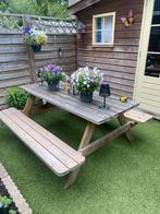Houten picknick tafel, Ophalen, Gebruikt, Rechthoekig, Hout