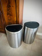 Brabantia Touch Bin Prullenbak - 40 liter - Matt Steel, Ophalen, 50 tot 75 cm, 40 liter of meer, Zo goed als nieuw