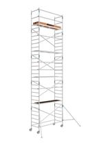 Te Koop gevraagd aluminium rolsteiger 10mtr werkhoogte, Ophalen, Rolsteiger of Kamersteiger, 5 meter of hoger