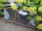 Vintage grote  houten raam hor twee, Antiek en Kunst, Ophalen of Verzenden