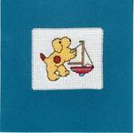 kaart met geborduurde Dribbel met zeilboot (1590), Ophalen of Verzenden, Nieuw, Overige thema's