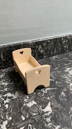 Antiek Beige poppenhuis kinder bedje., Verzamelen, Ophalen, Gebruikt, Decoratie