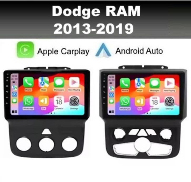 Dodge RAM 2013-2019 radio DAB+ navigatie apple carplay, Auto diversen, Autoradio's, Nieuw, Ophalen of Verzenden