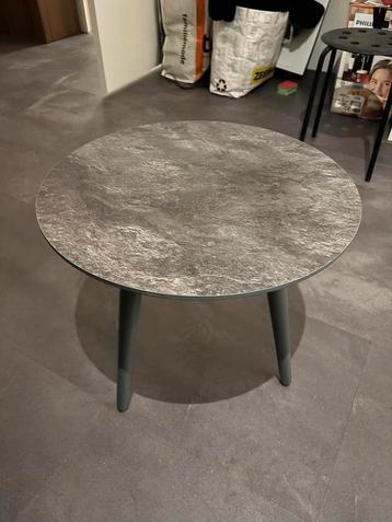 Bijzettafel graniet-look (Ø50cm)