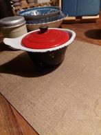 Vintage Emaille Kommetje met Deksel, Ophalen of Verzenden, Gebruikt