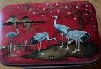 koektrommel - vintage - brocante Ooievaars, Verzamelen, Ophalen of Verzenden, Gebruikt, Koek(jes)