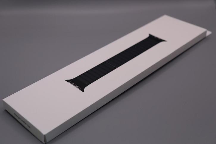 Apple Midnight leather link bandje S/M | blauw | 44 - 49 mm, Telecommunicatie, Wearable-accessoires, Zo goed als nieuw, Bandje