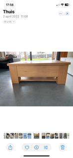 Eikenhouten Goossens tafel 120x120 x45 cm, Eenvoud en strak ,modern, Gebruikt, Ophalen of Verzenden, Minder dan 50 cm