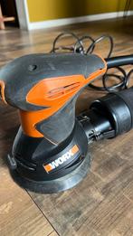 Schuurmachine excentrisch . Worx. Rond. 125 mm, Ophalen of Verzenden, Zo goed als nieuw, Minder dan 600 watt, Vlakschuurmachine