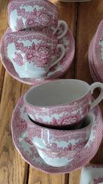 Wedgwood Enoch Turnstal Asiatic Pheasants Rood Rose Servies, Antiek en Kunst, Ophalen of Verzenden