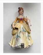 Brocante Porseleinen dame met paraplu 20 cm, Verzamelen, Beelden en Beeldjes, Ophalen of Verzenden, Nieuw, Mens