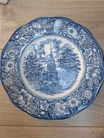 Vintage Liberty Blue Bord Independence Hall Bord, Ophalen of Verzenden