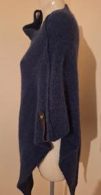 donkerblauwe Poncho, de Reuver, Kleding | Dames, Ophalen of Verzenden, Zo goed als nieuw