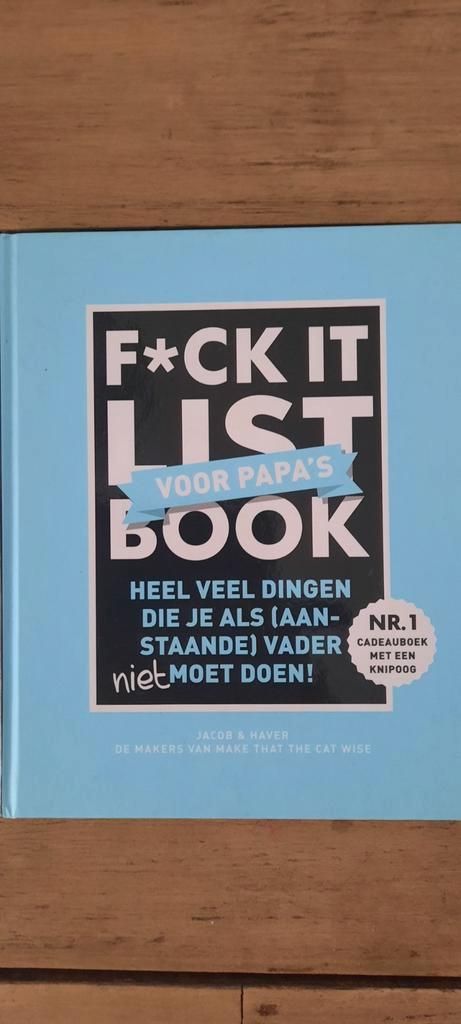 F*ck It List Book voor Papa's - Jacob & Haver, Boeken, Humor, Zo goed als nieuw, Overige typen, Ophalen of Verzenden