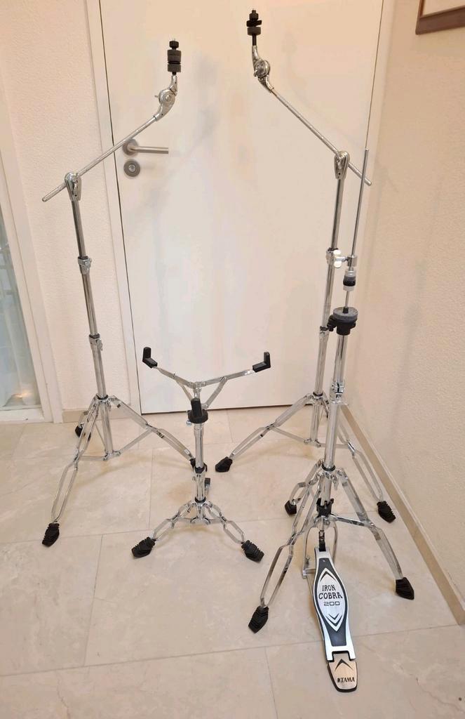Tama Iron Cobra 200 hardware set pack hardwareset pakket, Muziek en Instrumenten, Standaards, Zo goed als nieuw, Instrumentstandaard