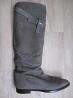 Laarzen 41, antraciet, platte hak, instap, paar x gedragen, Kleding | Dames, Schoenen, Hoge laarzen, Vero Cuoio, Ophalen of Verzenden