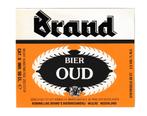 Bieretiket Brand Bier Oud 50 cl  3,5 VOL % ALC, Verzamelen, Biermerken, Ophalen of Verzenden, Nieuw, Overige typen, Brand