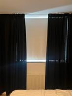 Overgordijn zwart met zwarte rails, Ophalen, Gebruikt, 200 cm of meer, Zwart