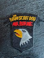 Patch 58th scout dog 101st Airborne Division, Ophalen of Verzenden, Landmacht, Amerika, Embleem of Badge