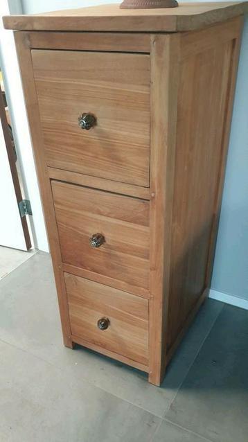 Teak ladenkast, h 100 cm beschikbaar voor biedingen