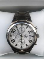 Aangeboden Mercedes Benz alarm chronograaf, Overige merken, Staal, Staal, Polshorloge