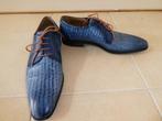 Giorgio veterschoenen maat 44 blauwtinten slangenprint leer, Giorgio, Zo goed als nieuw, Veterschoenen, Verzenden