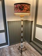 Bijzondere Retro Vloerlamp met gebloemde kap ,, Ophalen of Verzenden, Gebruikt, 150 tot 200 cm