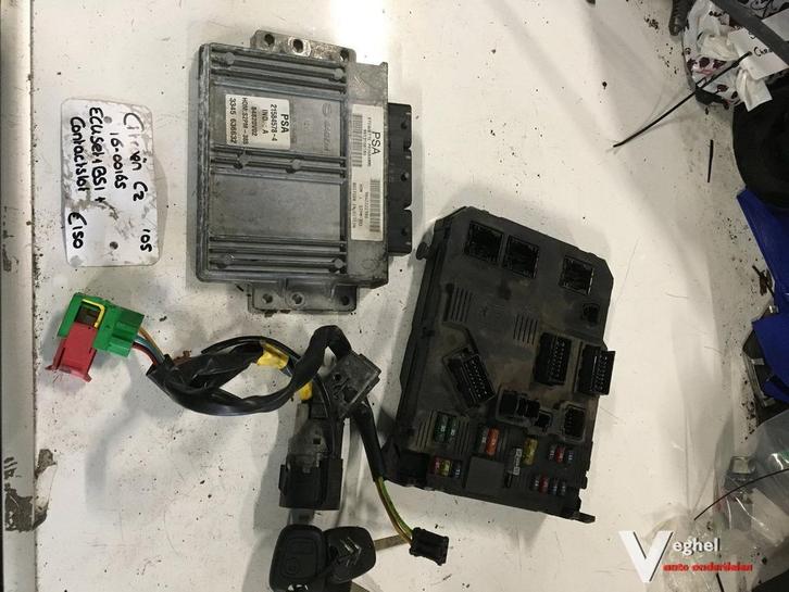 Citroen C2 1.1     2005 ECU Set, Auto-onderdelen, Elektronica en Kabels, Gebruikt, Ophalen of Verzenden