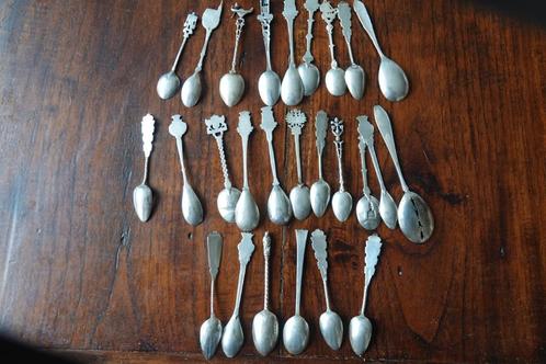 partij echt zilveren lepeltjes, Antiek en Kunst, Antiek | Goud en Zilver, Zilver, Verzenden