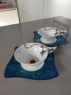 2 koppen met schotels Villeroy en Boch New Wave Samarah, Huis en Inrichting, Keuken | Servies, Ophalen of Verzenden, Zo goed als nieuw