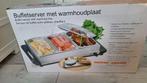 Buffetserver met warmhoudplaat, Ophalen, Gebruikt