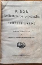 Geïllustreerde Schoolatlas - R. Bos, Boeken, Atlassen en Landkaarten, Bosatlas, Ophalen of Verzenden, 1800 tot 2000, Wereld