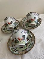 Antiek Chinees Porcelein Rode Haan Servies Delen, Ophalen of Verzenden