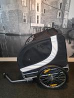 Inklapbare Fietskar  - Hondenfietskar - Zwart/Wit -, Ophalen, Pawhut, Opvouwbaar, 20 tot 40 kg