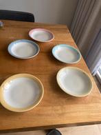 60/70 jaren diepe borden California, Huis en Inrichting, Keuken | Servies, Gebruikt, Ophalen of Verzenden, Bord(en), Overige stijlen