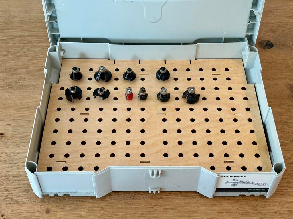 Systainer inlay freesjes 8mm bovenfrees, Ophalen of Verzenden, Zo goed als nieuw