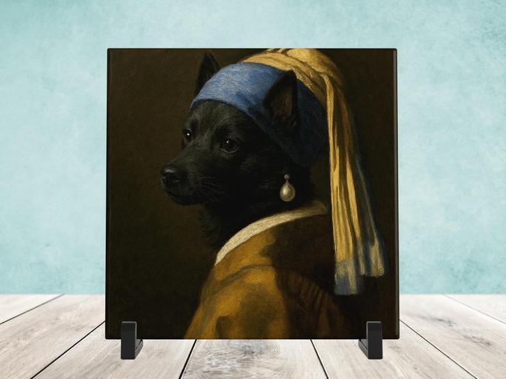 Het Meisje met de Parel - Schipperke, Huis en Inrichting, Woonaccessoires | Overige, Nieuw, Verzenden