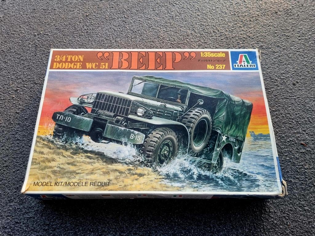 Italeri.  3/4ton truck Dodge WC 51 Beep. 1/35., Italeri, 1:32 tot 1:50, Nieuw, Ophalen of Verzenden