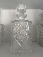 Prachtige kristallen karaf met geslepen patroon, Antiek en Kunst, Antiek | Glas en Kristal, Ophalen