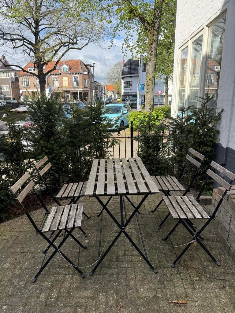 IKEA Tarno tuinset - 4 stoelen en tafel, Tuin en Terras, Ophalen, 4 zitplaatsen, Gebruikt, Eettafel