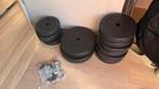 Halterset 3 in 1 / 60 kg incl stangen, Sport en Fitness, Fitnessmaterialen, Ophalen, Gebruikt, Armen, Halterset