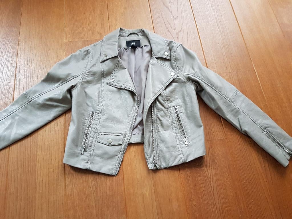 Beige nepleren jasje, H&M, maat 36, Kleding | Dames, H&M, Beige, Nieuw, Ophalen of Verzenden