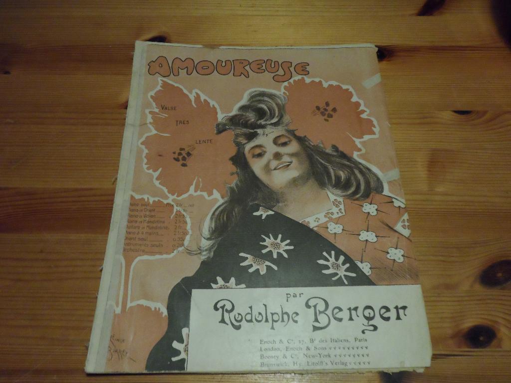 Amoureuse - rodolphe berger, Gebruikt, Ophalen of Verzenden, Artiest of Componist, Piano