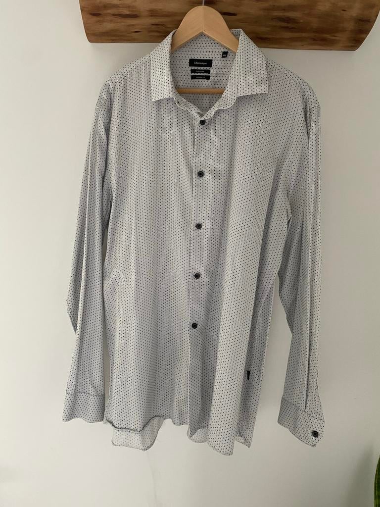Matinique overhemd met stippen, maat XXL, Ophalen of Verzenden, Gedragen, Wit, Overige halswijdtes