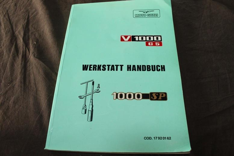 Moto Guzzi V1000 G5 1000SP 1989 motorrad werkstatt handbuch, Ophalen of Verzenden, Moto Guzzi