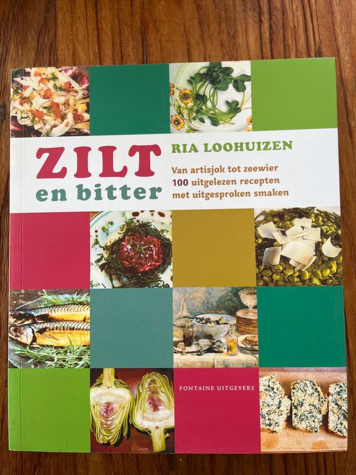 Zilt en Bitter - Ria Loohuizen - Kookboek, Boeken, Kookboeken, Zo goed als nieuw, Hoofdgerechten, Overige gebieden, Gezond koken
