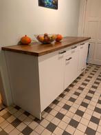 IKEA KNOXHULT onderkast  met werkblad, walnoot/ fineer, Gebruikt, Wit, Overige typen, Ophalen of Verzenden