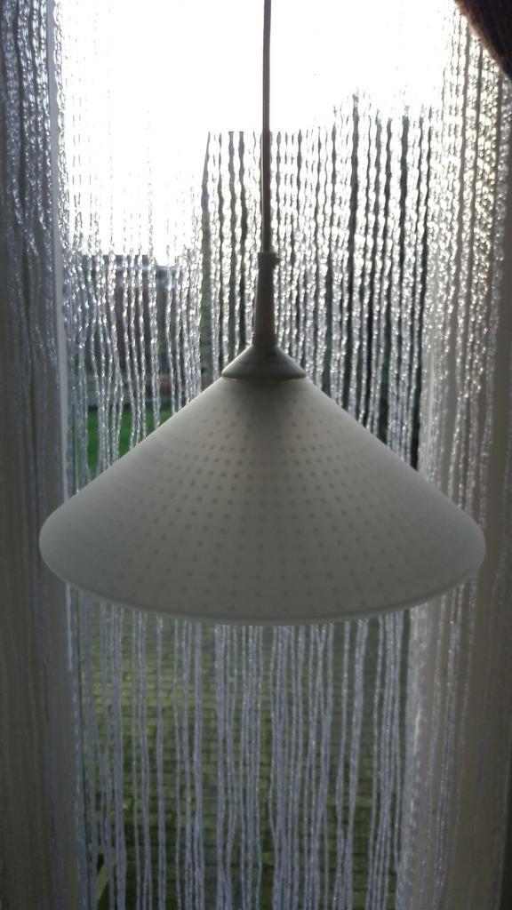 Zgan prachtige melkgazen lamp Ikea, Ophalen of Verzenden, Zo goed als nieuw, Glas, Minder dan 50 cm